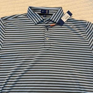 Stitch Men’s Polo ML size blue and grey w/ tags